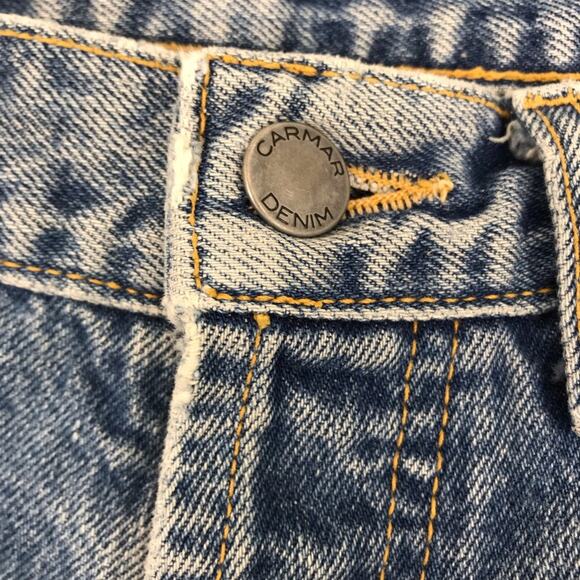 CARMAR Emelia Straight Leg Jean Women Sz 28 Blue Distressed Gorpcore Grunge Boho - Picture 6 of 11